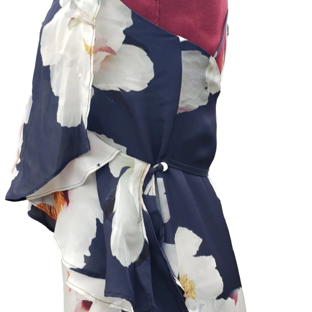 INTERMIX Barletta Silk Ruffle Maxi Dress - Picture 4 of 5
